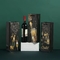 Cajas de cartón acanalado de encargo del sellado de oro de las bolsas de papel de la botella de vino de la impresión