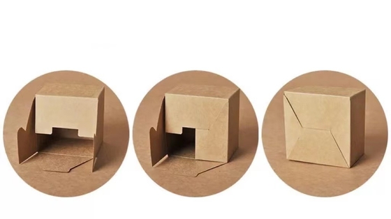 Embalaje personalizado Caja Kraft con CMYK / Pantone Color de impresión